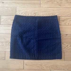 Jcrew Navy Blue Mini Skirt